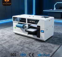 NEWIN Printer UV Ink Flatbed Digital Otomatis A3 300mm Roll-to-Roll dengan Print Head Epson Mesin DTF Multifungsi Multiwarna Baru