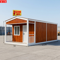 Maison conteneur modulaire préfabriquée sur mesure de 20 pieds, portable, pour bureau de chantier, logement ou camp de travail
