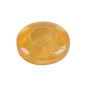 Free sample organic material orange round transparent bar soap
