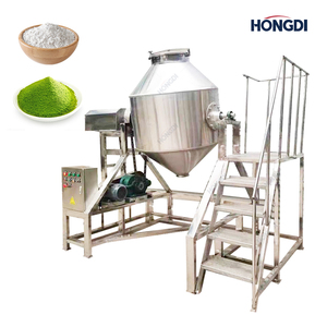 Mezclador de Doble Cono de Acero Inoxidable de Alta Resistencia de 500 kg con Escalera Integrada, Mezclador de Polvo de Grado Alimenticio para Sistema de Mezcla - Product Image 1