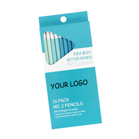 Matériel de vente en vrac d'usine escolar infantil ensemble de crayons avec logo à impression personnalisée fournitures de papeterie crayon HB 2B pour enfants étudiants