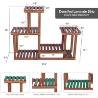 Support de plantes en bois de pin intérieur et extérieur, support de Pot de fleur, support de plante