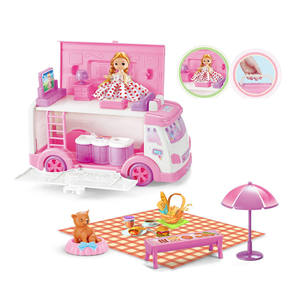 EPT vente en gros de maison de poupée <span class=keywords><strong>pour</strong></span> filles ensemble de jeu portable caravane <span class=keywords><strong>camping</strong></span>-<span class=keywords><strong>car</strong></span> roue libre bus voiture cuisine kit de jouets <span class=keywords><strong>camping</strong></span>-<span class=keywords><strong>car</strong></span> jouet de simulation - Product Image 1