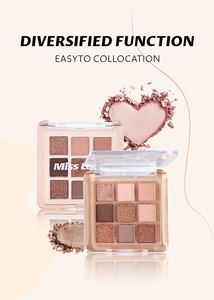 Paleta de Maquillaje de Ojos Miss <span class=keywords><strong>Lara</strong></span> de Nueve Colores con Polvo Suave y Liso de 3 mm de Grosor que No se Desprende - Product Image 2