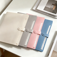 Porte-documents extensible à 8 pochettes en PP A4 pour l'organisation des documents de l'école et du bureau