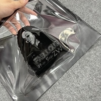 Emballage de sac à fermeture éclair en plastique transparent PVC personnalisé haut de gamme pour les extensions de cheveux et les perruques, sac à vêtements de golf personnalisé avec fermeture éclair