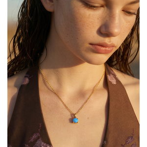 JINYOU 2785 Collana con Catena Sottile in Acciaio Inossidabile Placcato <span class=keywords><strong>Oro</strong></span> con Ciondoli a Sfera Multicolore, Gioielli di Moda all'Ingrosso - Product Image 4