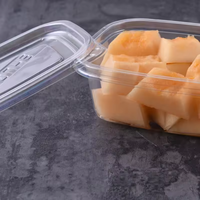 Barquette alimentaire jetable en PET |   Boîte à salade froide transparente de 750/1000/1200 ml |    -20 ℃ ~60 ℃ Conteneur alimentaire en plastique jetable