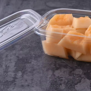 Bandeja Desechable para Alimentos de PET |   Envase Transparente para Ensaladas Frías de 750/1000/1200 ml |    -20 ℃ ~60 ℃ Envase de Plástico Desechable para Alimentos - Product Image 5