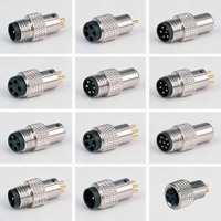 Câble personnalisé M8 4P A/D Code 94V0 Ignifuge/Étanche IP67 24~30AWG pour Automatisation Industrielle / Capteurs / Robotique / Fast Ethernet