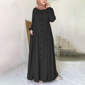 SIPO Abaya donne abito musulmano Baju Gamis Atasan Panjang Muslima Cewek Wanita <span class=keywords><strong>Adem</strong></span> Maxi vestito turco signore abito musulmano - Product Image 5