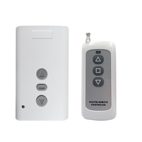 Récepteur de relais 2 canaux 433 MHz AC220V + émetteur RF, interrupteur de commande à distance sans fil pour moteur, marche avant, marche arrière, rideau électrique