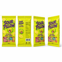 Bolsas de Plástico con Ventana para Dulces Extremadamente Ácidos, Bolsas Planas Individuales para Gomitas Ácidas, Golosinas y Fiestas