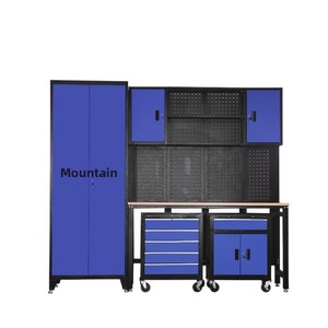 Multi-functional Maintenance Workstation Heavy <b>Workbench</b> Auto Repair 4-drawer Tool Cabinet Mobile Repair Tool Cart - Product Image 5