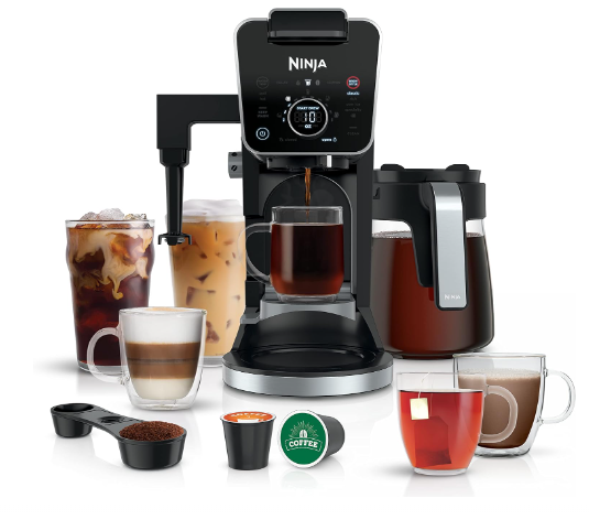Coffee Maker Compatible with K-Cup Pods, 12-cup Single-serve Coffee Maker with Paper Filter