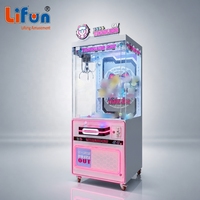 LIFUN Machine à griffes de voyage pour chats, à monnayeur, pour attraper les peluches, machine de jeu d'arcade commerciale pour attraper les poupées et les prix