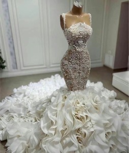 AL1589 2024 <strong>Wedding</strong> <strong>Dresses</strong> 2022 Bridal 2023 Curvy Luxury <strong>Boho</strong> <strong>Wedding</strong> <strong>Dresses</strong> Elegant Chapel Train Mermaid <strong>Wedding</strong> <strong>Dresses</strong> - Product Image 3