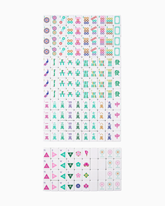 <span class=keywords><strong>Oh</strong></span> My Mahjong – Nouveau jeu de tuiles de Mahjong américain coloré pour 4 joueurs, design portable, usage universel, idéal pour les fêtes et le divertissement en gros - Product Image 4