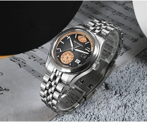 <span class=keywords><strong>San</strong></span> <span class=keywords><strong>Martin</strong></span> SN0144DG 39mm estilo chino diseño Original Miyota 9132 reloj de vestir de lujo para hombres mecánico automático resistente al agua 100M - Product Image 2