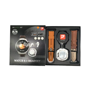 Nuevo Reloj Inteligente D21 con Pantalla Redonda, Set de 4 Piezas con Auriculares de Moda y 2 Correas, Relojes Deportivos, Dispositivos Vestibles - Product Image 5