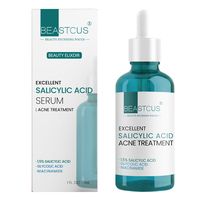 Sérum Ultra Traitant Anti-Acné pour le Visage, Sérum Anti-Acné à la Niacinamide avec Acide Glycolique 1,5% et Acide Salicylique