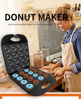 Usage domestique Petit-déjeuner Gâteau Pop 8 pièces Mini Donuts Donut Maker Machine pour Gaufrier Pour Enfants