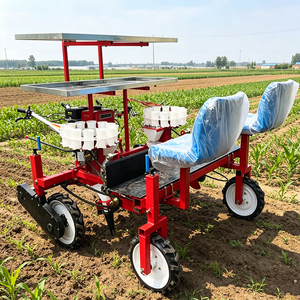 Transplanteur à double rangée, dispositif d'alimentation horizontale des semis, réduit le taux de manque, rangée flexible et réglable - Product Image 3