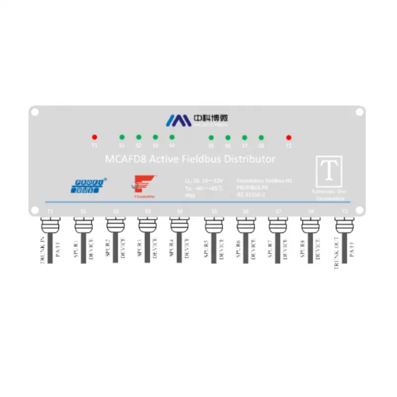 Distributor Instrumen Pengukur 8 Saluran Fieldbus Indikator Statusiindikator LED