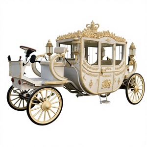 Meilleure vente 2025 XCEGO Calèche électrique de mariage et de tourisme, calèche royale classique à auvent, pneus en caoutchouc massif, garantie 2 ans - Product Image 1