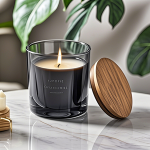 Bocaux à bougies <span class=keywords><strong>de</strong></span> luxe <span class=keywords><strong>de</strong></span> marque privée personnalisés clair noir <span class=keywords><strong>bleu</strong></span> 3oz 4oz 8oz pots <span class=keywords><strong>de</strong></span> bougie vides en gros Royaume-Uni - Product Image 1