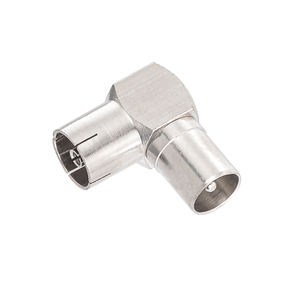 Superbat Connecteur coaxial RF mâle vers femelle PAL à angle <span class=keywords><strong>droit</strong></span> pour câbles d'antenne <span class=keywords><strong>TV</strong></span>, câbles coaxiaux satellite - Product Image 2