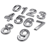 Emblème de voiture en chrome ABS avec logo personnalisé, autocollant en lettres chromées, emblème de voiture, emblèmes automobiles en gros pour la décoration de voiture