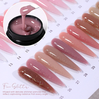 Gel de construction pour ongles professionnel, écologique, gel UV, longue durée, finition scintillante, sans HEMA, gel de construction pour salon