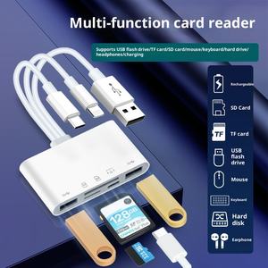 Adaptador USB OTG Multifuncional 5 en 1, Plug and Play, USB C y USB A, Lector de Tarjetas de Memoria SD Todo en Uno para iPhone - Product Image 5