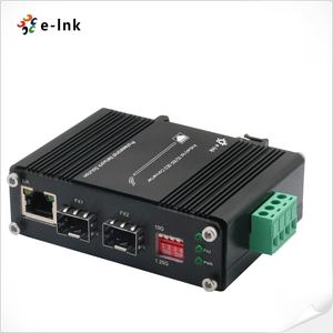 Mini công nghiệp 1g 10G SFP + Để SFP + oeo chuyển đổi 3R Repeater <span class=keywords><strong>Ethernet</strong></span> phương tiện truyền thông chuyển đổi sợi quang SFP Extender - Product Image 3