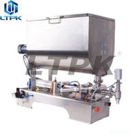 Machine de remplissage de pâte de piment de beurre de ketchup de fromage de confiture de crème de sauce de pâte de LT-GUF500 à bas prix avec la grande trémie et le mélangeur de Type U