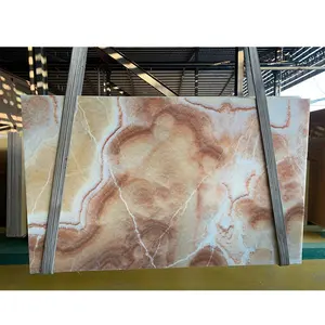 BOTON STONE Natural Stone Hotel Polished Royal Wood Onyx Marble Slabs Onyx Marble Price