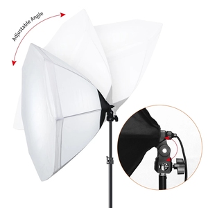 Kit de shenniu pour photographie, boîte souple octogonale à prise ue 70CM, accessoire de Studio Photo à économie d'énergie 45W, Flash, parapluie - Product Image 4