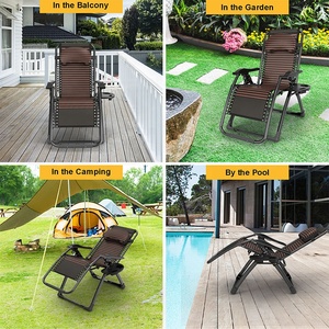 <span class=keywords><strong>Chaise</strong></span> de détente réglable extérieure pliante de jardin inclinable réglable plage bureau sieste camping salon <span class=keywords><strong>Anti</strong></span> zéro <span class=keywords><strong>gravité</strong></span> - Product Image 6