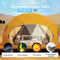 Tente de salon professionnelle de 8 m de diamètre, dôme géodésique en forme d'igloo, structure en acier, tente de camping, hôtel, maison dôme de luxe, tente dôme ronde pour le glamping