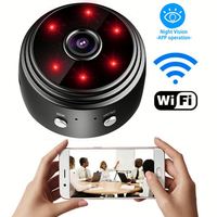 Caméra de sécurité sans fil V380pro A9 Mini WiFi avec vision nocturne, capteur CMOS 2MP, détection de mouvement grand angle et enregistrement audio
