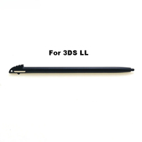 Stylet tactile capacitif passif télescopique en métal noir et plastique Tideseer pour Nintendo 2DS/3DS Wii U NDS/NDSI/NDSL