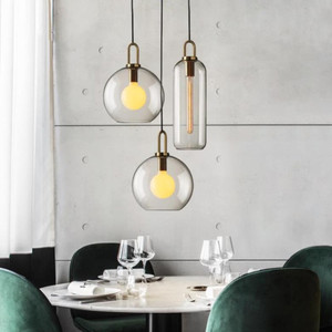 Sfera di vetro nordico moderno LED luci a sospensione Bar Hotel casa <span class=keywords><strong>lampadario</strong></span> a sospensione lampada a sfera di vetro <span class=keywords><strong>lampadario</strong></span> - Product Image 3