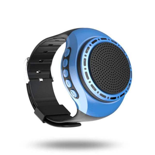 Watch Speaker, Wearable Sports Wrist Speaker, Smartwatch, Selfie Stick, Hands-free Call, and TF Card Insertion