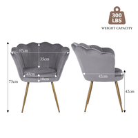 Chaise de loisirs moderne en velours pour salon, salle à manger, hôtel et villa, vente en gros de meubles de maison pour bras d'appoint