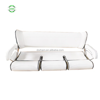 Canapé-banc marin pliable 3 places de luxe Dorham Yacht, couleur personnalisée, pour bateau ponton