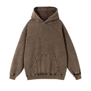 Ropa de <span class=keywords><strong>calle</strong></span> Fabricante Vintage Sudadera con capucha en blanco Logotipo personalizado Secado rápido Transpirable Lavado de piedra ácida Sudaderas con capucha de gran tamaño al por mayor - Product Image 4