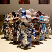 Intérieur Bearbrick Ours Statues Figure Ornements Chambre Figurines Décoration Coloré Bearbrick Ours Statues