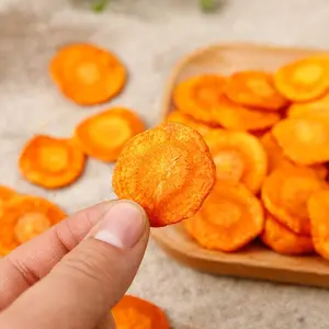 Verduras secas crujientes verduras zanahoria chip proveedor de chips de aperitivos suministro de comida vegana