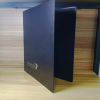 Carpeta Espiral de Papel Negro B5 para Suministro a Granel, Carpeta Organizadora de Archivos de Papel para Oficina con Impresión Personalizada